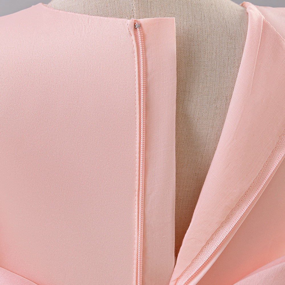 Light Pink Princess Ball Gown Dress for Girls | Puffy Mesh Flower Girl & Party Dress, Age 3-10