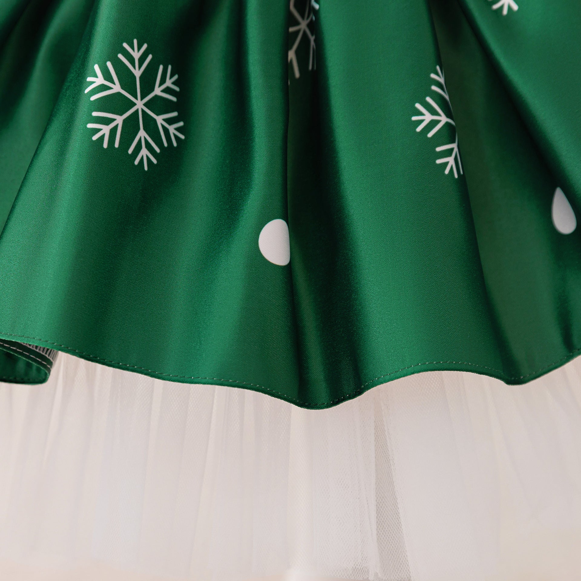 Tea Length Princess Ball Gown with Cartoon Print & Ruffles for Girls