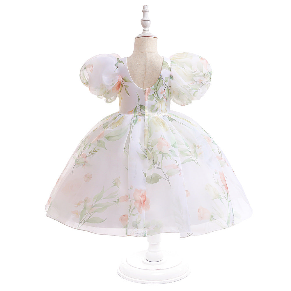 Frocklet Princess Floral Ball Gown Dress for Girls Tea Length – Party & Flower Girl Outfit Ages 2-8 11