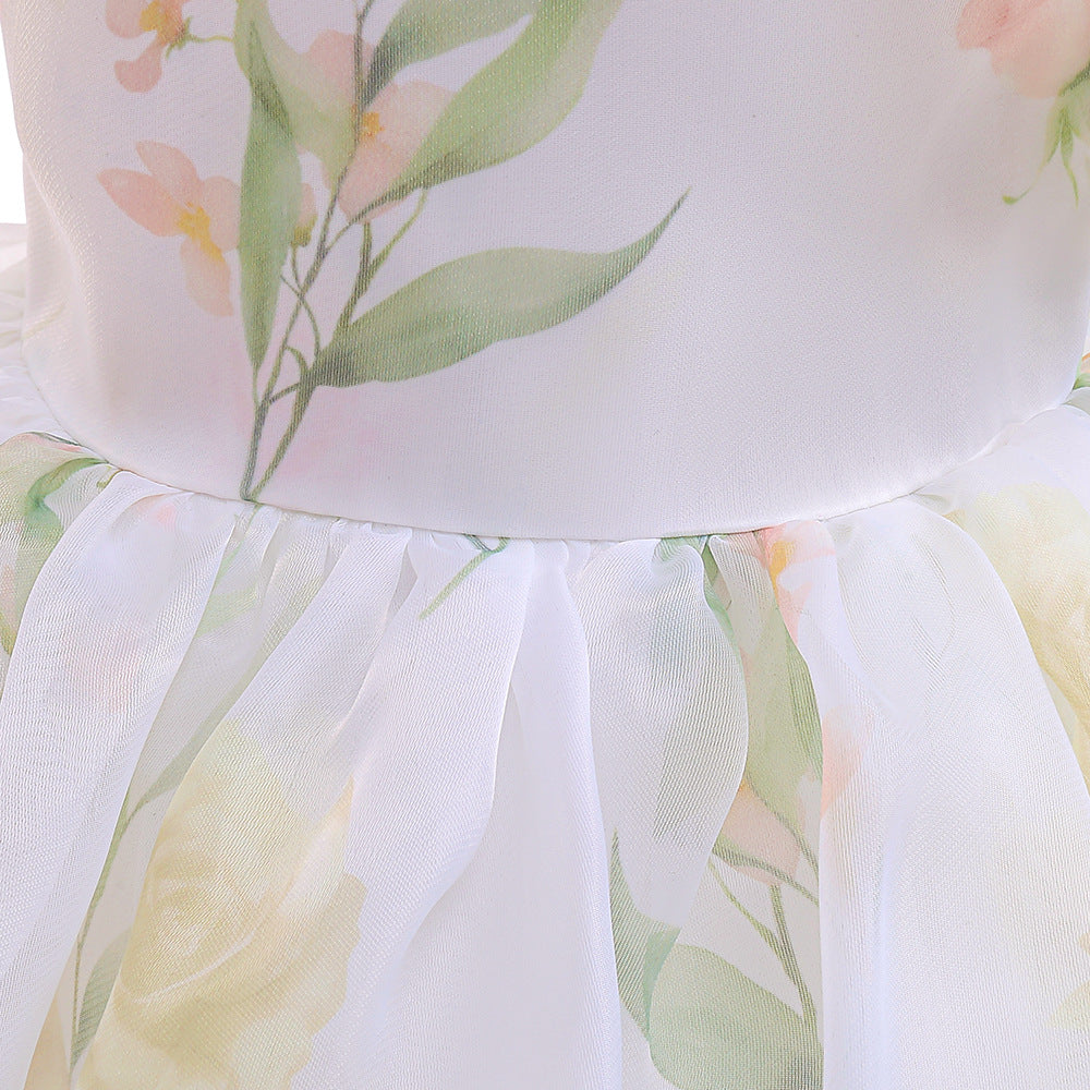 Frocklet Princess Floral Ball Gown Dress for Girls Tea Length – Party & Flower Girl Outfit Ages 2-8 13