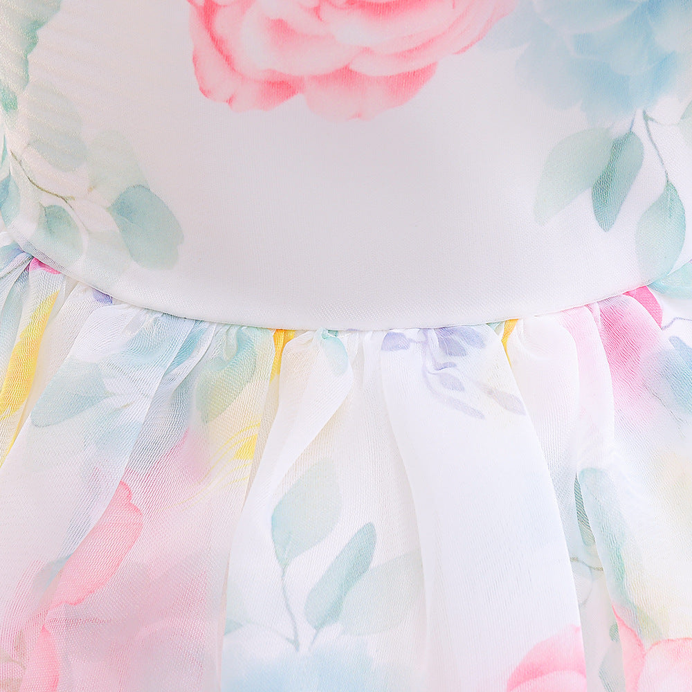 Frocklet Princess Floral Ball Gown Dress for Girls Tea Length – Party & Flower Girl Outfit Ages 2-8 6