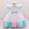 Princess Puff Sleeve Ball Gown Dress for Girls