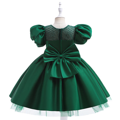 Frocklet Princess Puffy Sleeve Tea-Length Ball Gown Dress for Girls | Special Occasion Dress 11