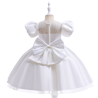 Frocklet Princess Puffy Sleeve Tea-Length Ball Gown Dress for Girls | Special Occasion Dress 3