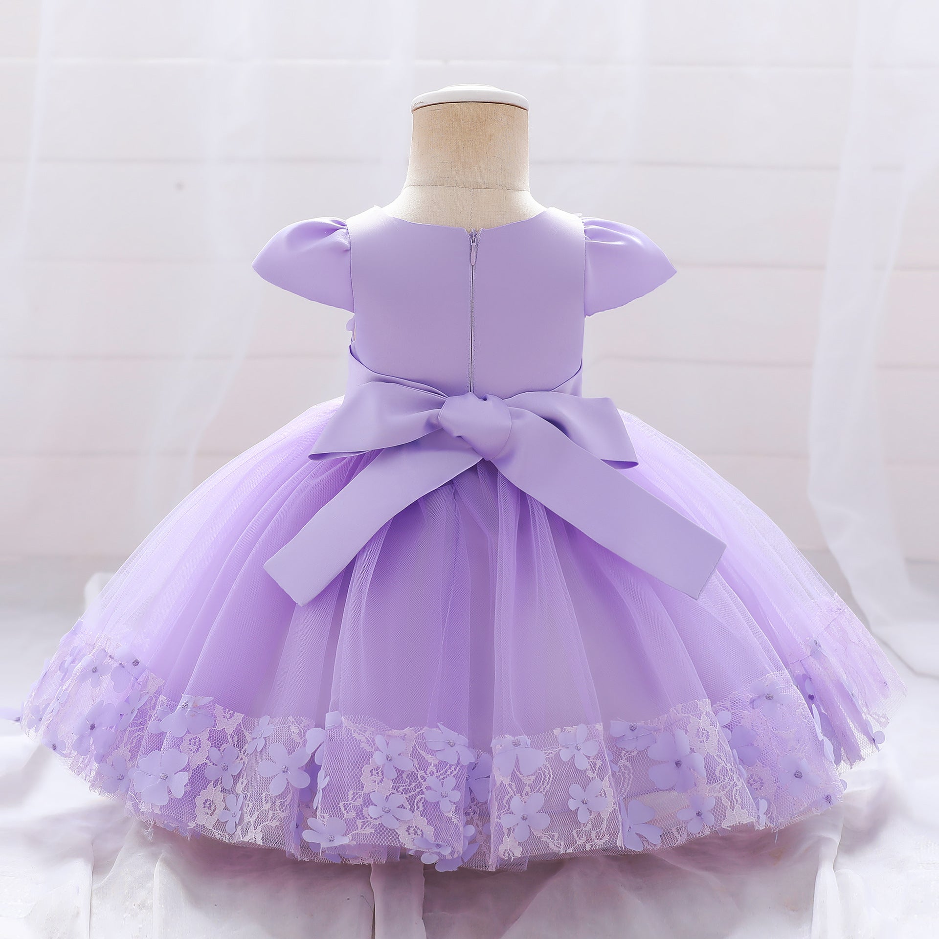 Princess Tulle Ball Gown for Baby Girls Tea Length for Party & Wedding