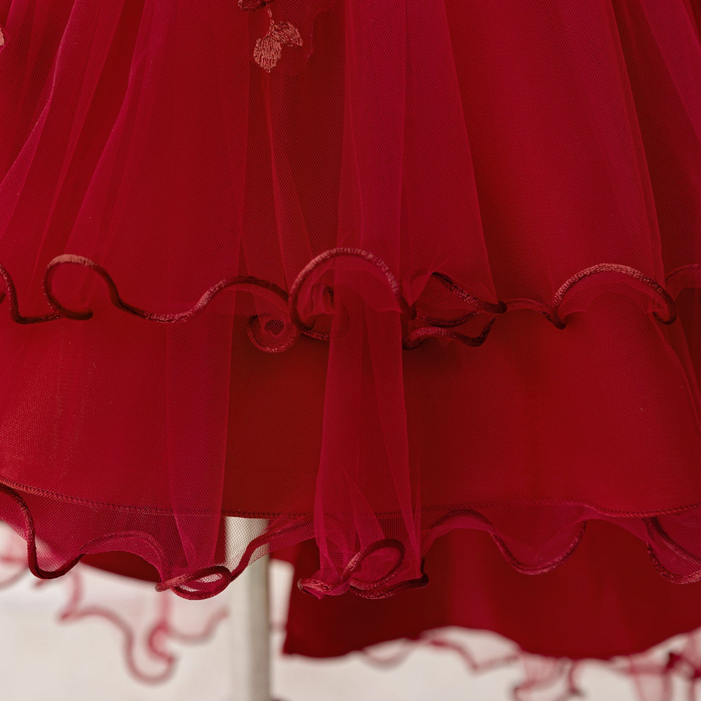 Puffy High-Low Princess Dress for Girls | Off Shoulder Mesh Gown Ages 3-12