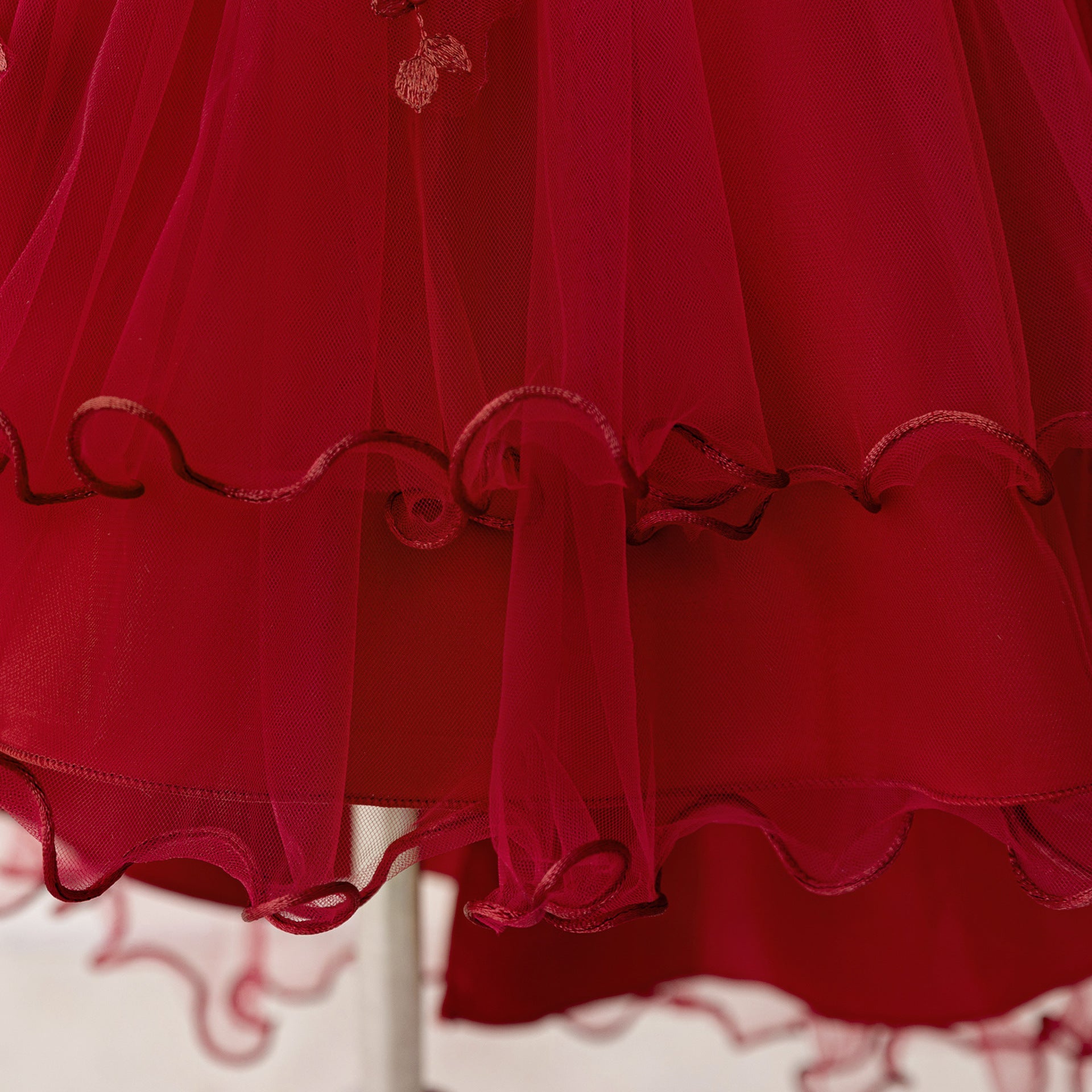 Puffy High-Low Princess Dress for Girls | Off Shoulder Mesh Gown Ages 3-12