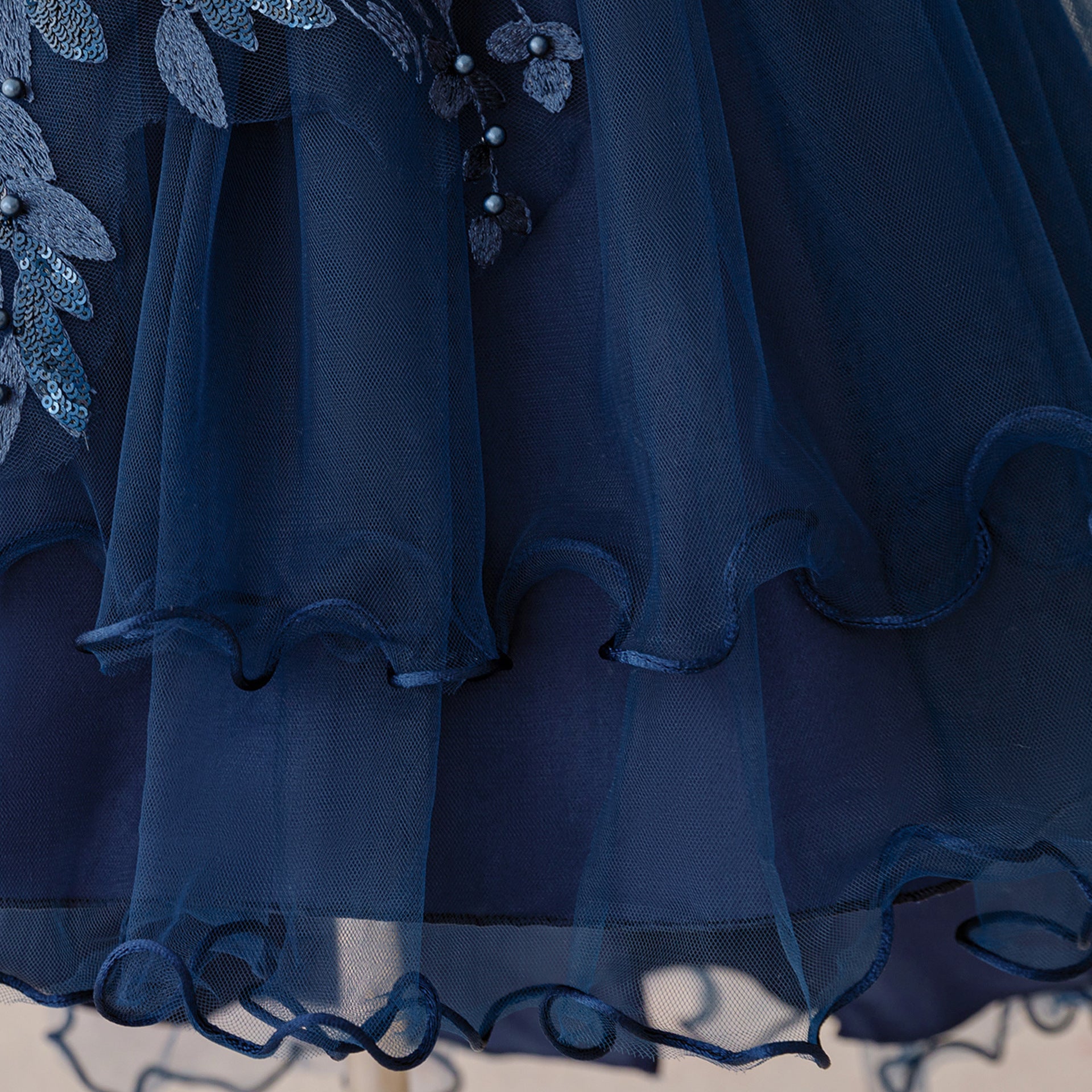 Puffy High-Low Princess Dress for Girls | Off Shoulder Mesh Gown Ages 3-12
