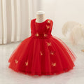 Puffy Mesh Ball Gown Party Dress for Toddlers
