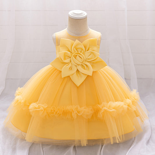 Puffy Mesh Princess Ball Gown Dress for Girls 9 Months–4 Years