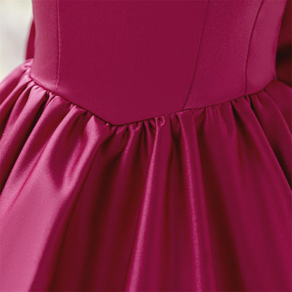 Frocklet Puffy Bowknot Satin Flower Girl Dress – Princess Ball Gown for Kids 17