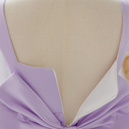 Frocklet Puffy Bowknot Satin Flower Girl Dress – Princess Ball Gown for Kids 40