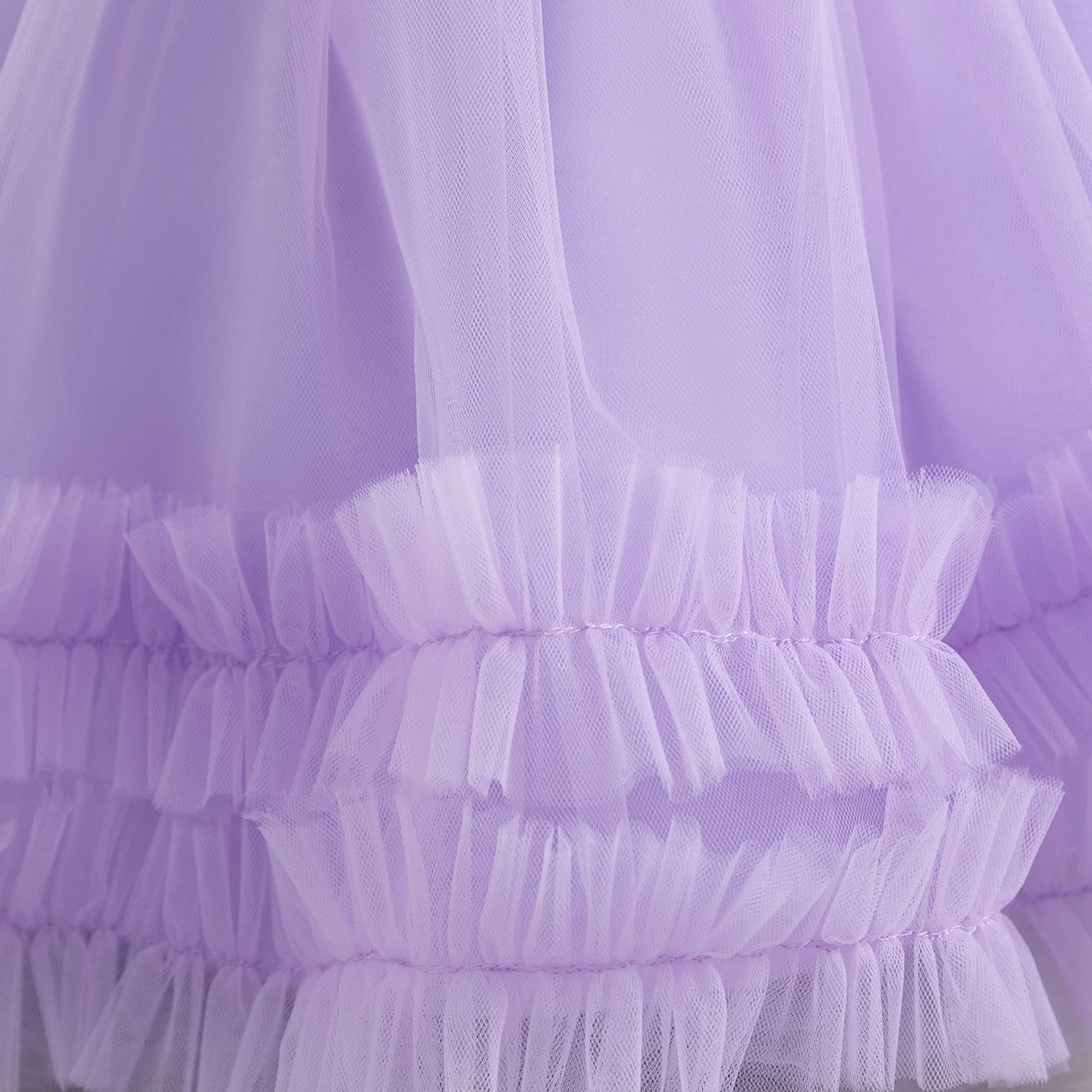 Cute Puffy Princess Dress for Toddlers – Sequin Tulle Ball Gown
