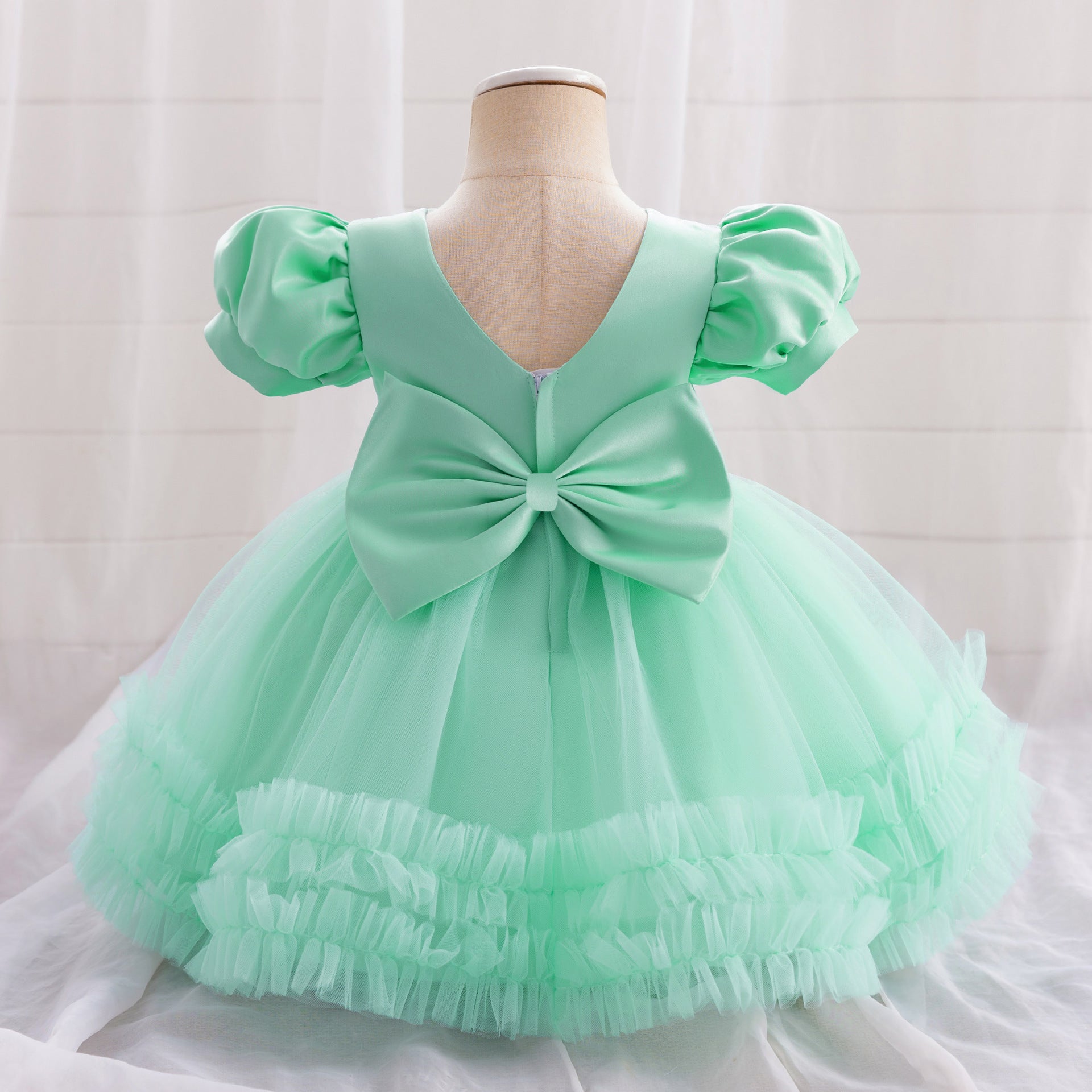 Cute Puffy Princess Dress for Toddlers – Sequin Tulle Ball Gown