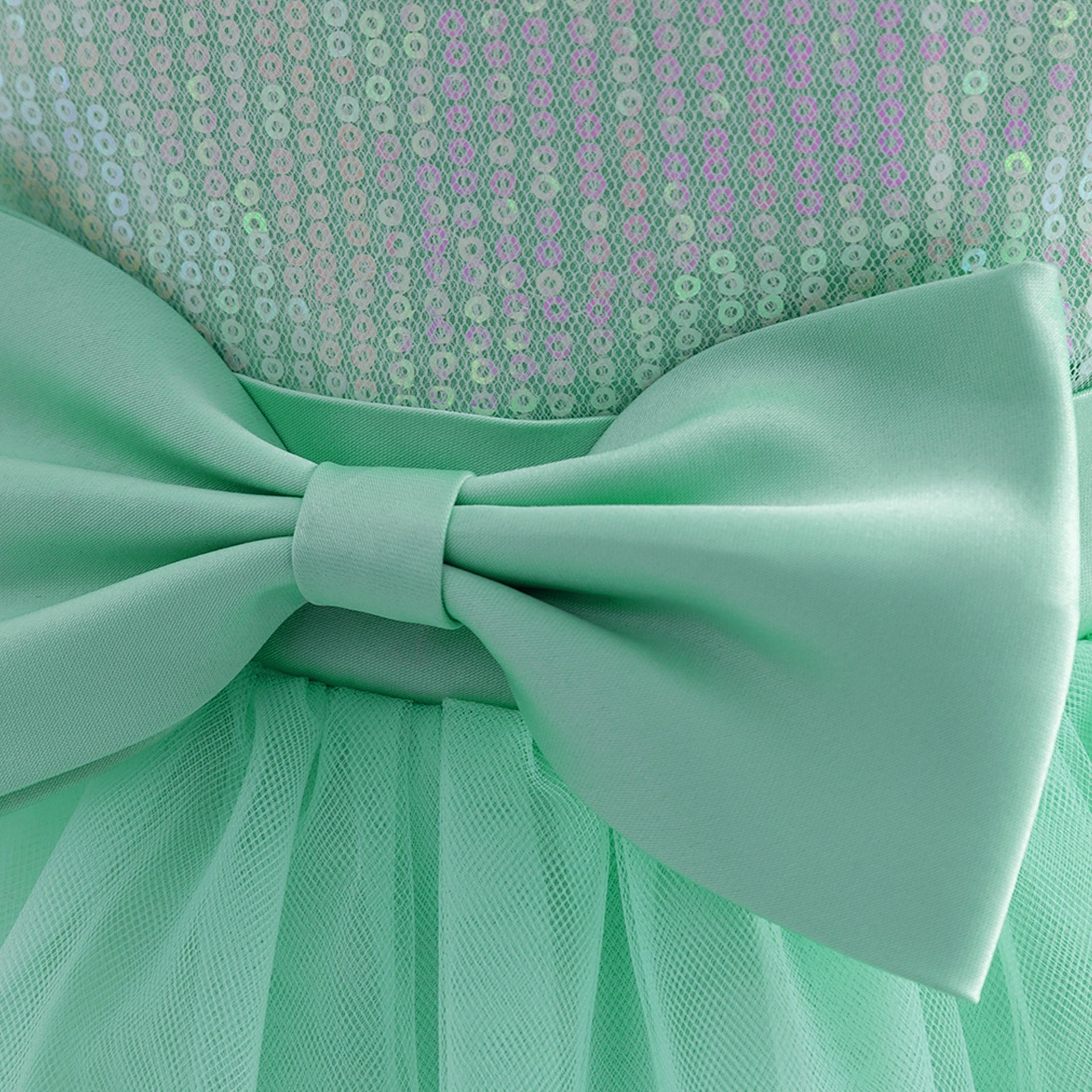 Cute Puffy Princess Dress for Toddlers – Sequin Tulle Ball Gown