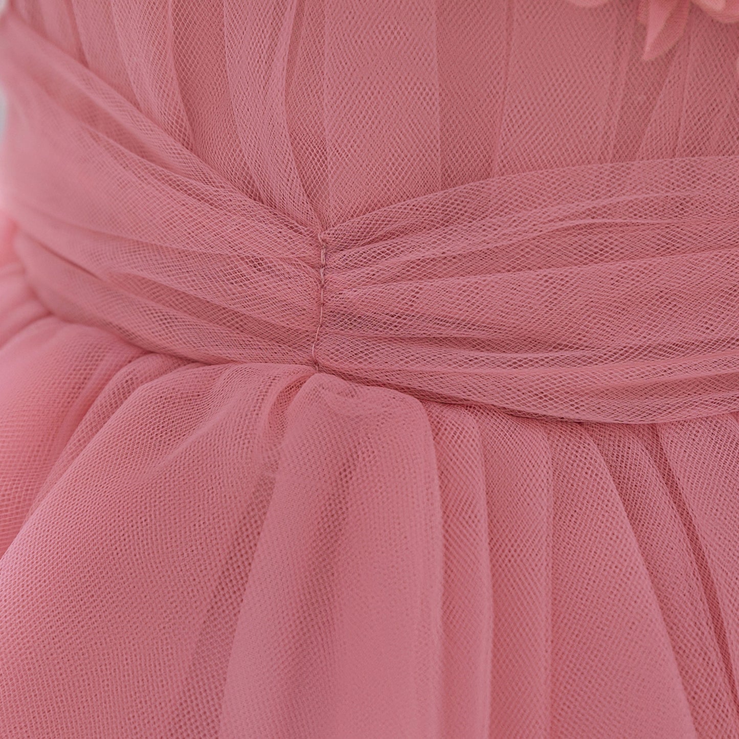 Cute Puffy Tulle Ball Gown Princess Dress for Toddlers - Square Neck Tea Length