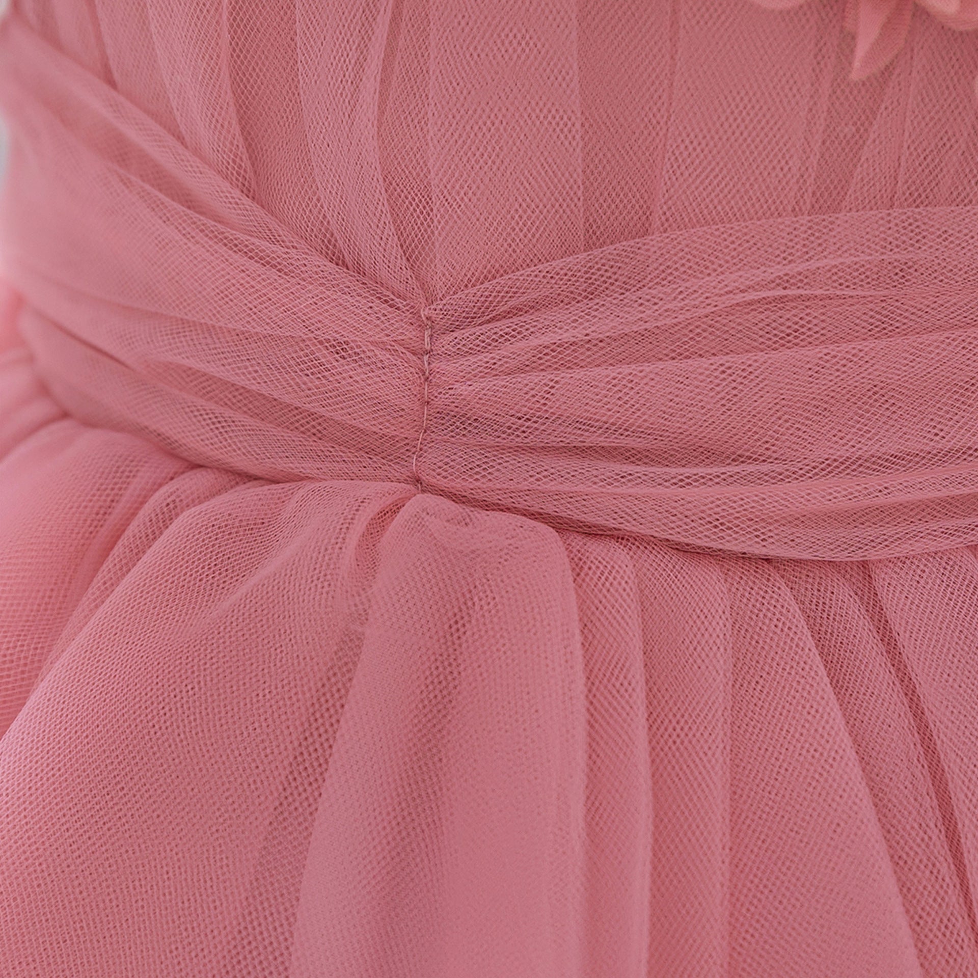 Cute Puffy Tulle Ball Gown Princess Dress for Toddlers - Square Neck Tea Length