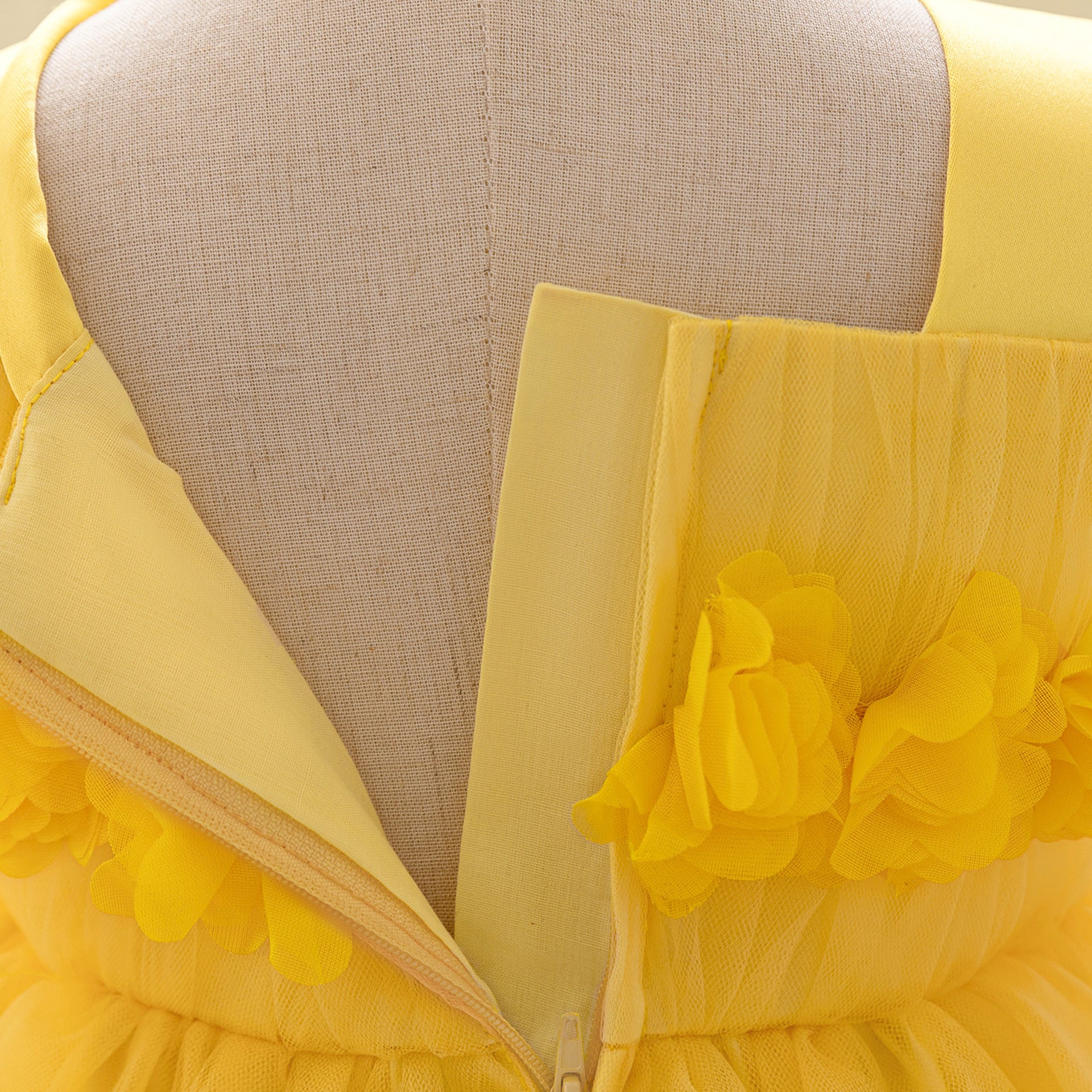 Cute Puffy Tulle Ball Gown Princess Dress for Toddlers - Square Neck Tea Length