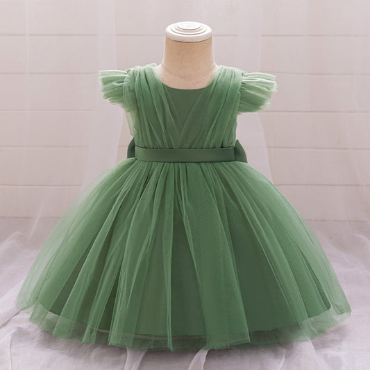 Puffy Bowknot Tulle Princess Dress for Girls | Ball Gown Party Dress