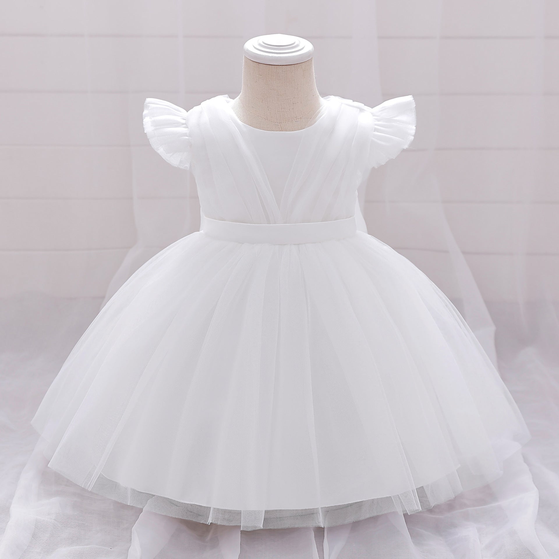Puffy Bowknot Tulle Princess Dress for Girls | Ball Gown Party Dress