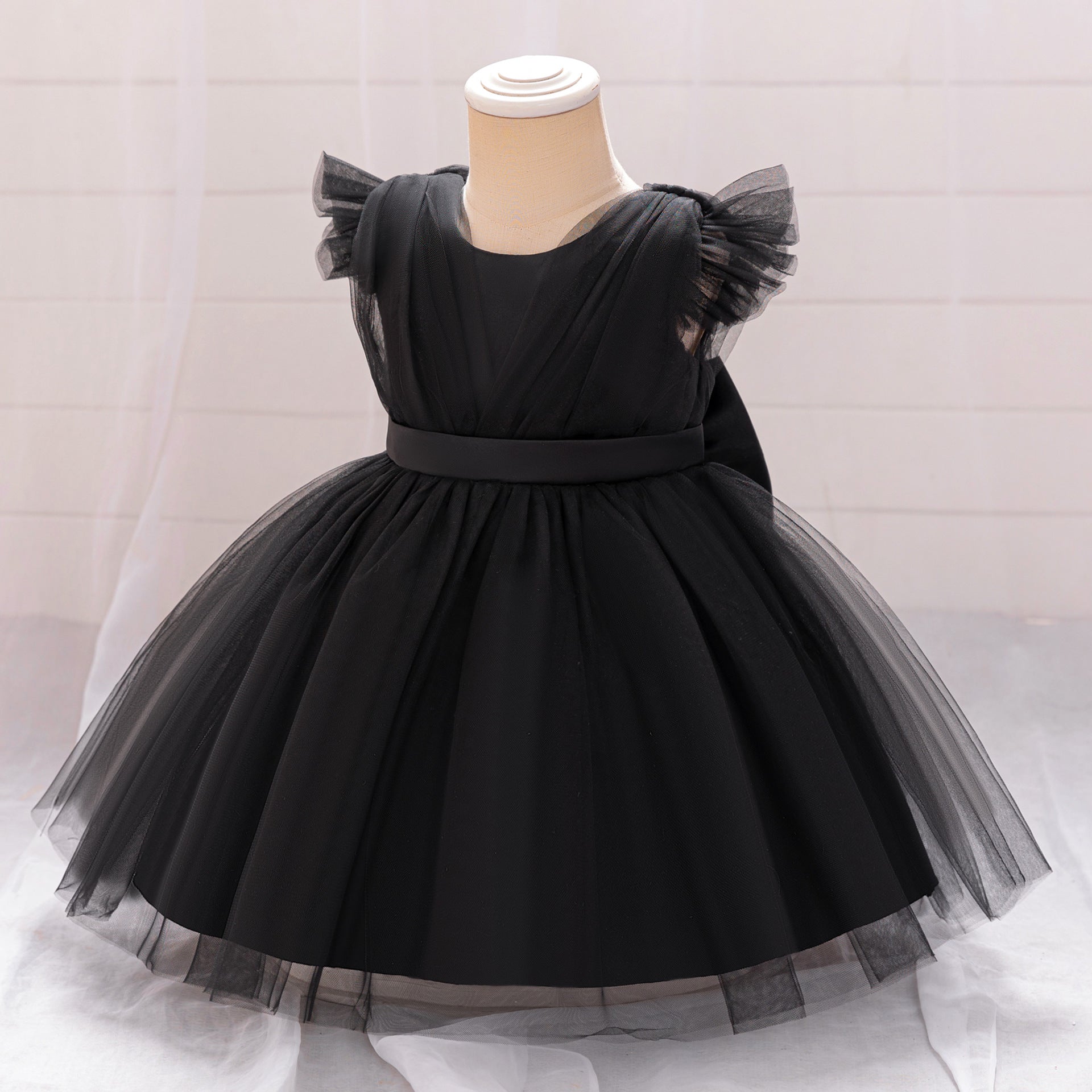 Puffy Bowknot Tulle Princess Dress for Girls | Ball Gown Party Dress