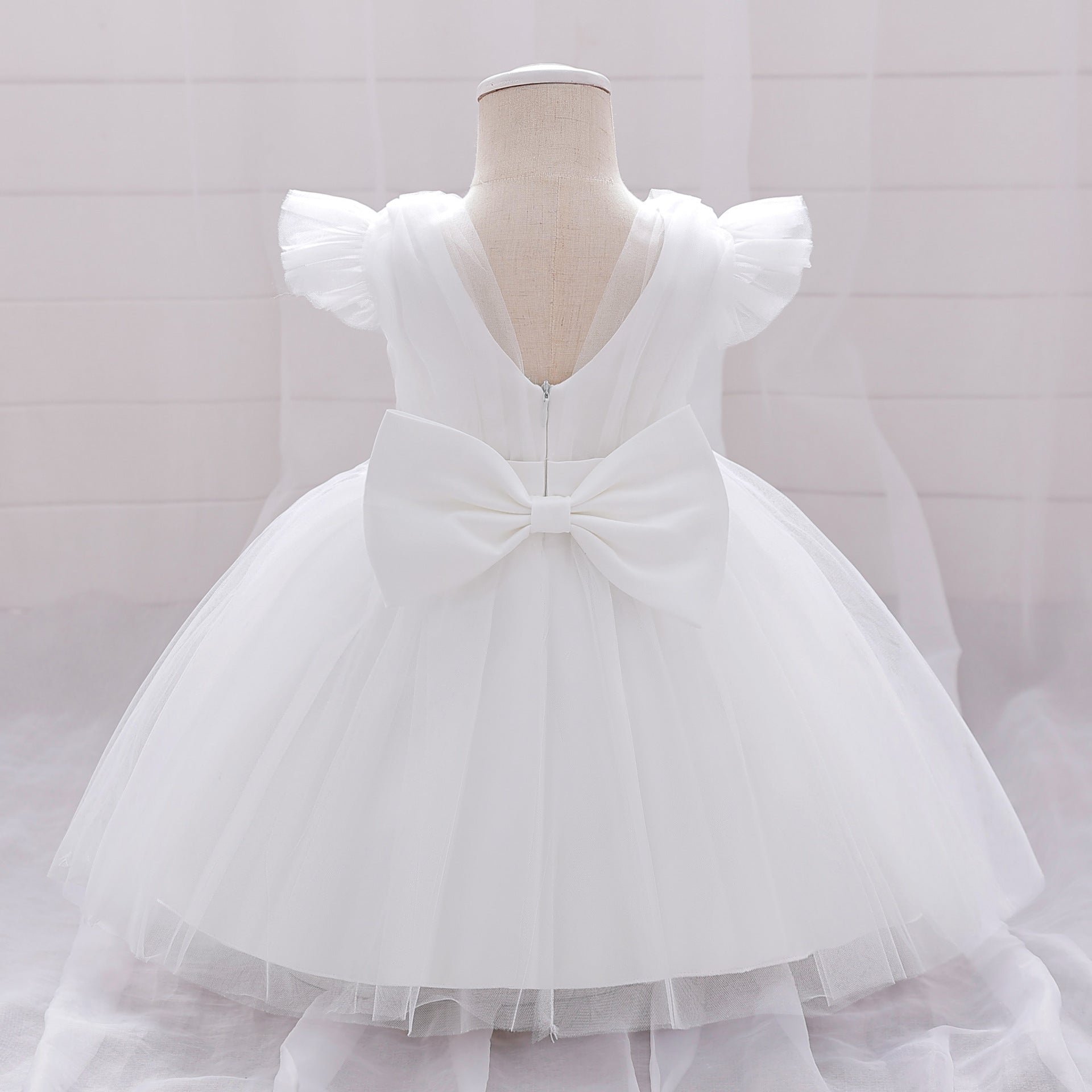 Puffy Bowknot Tulle Princess Dress for Girls | Ball Gown Party Dress