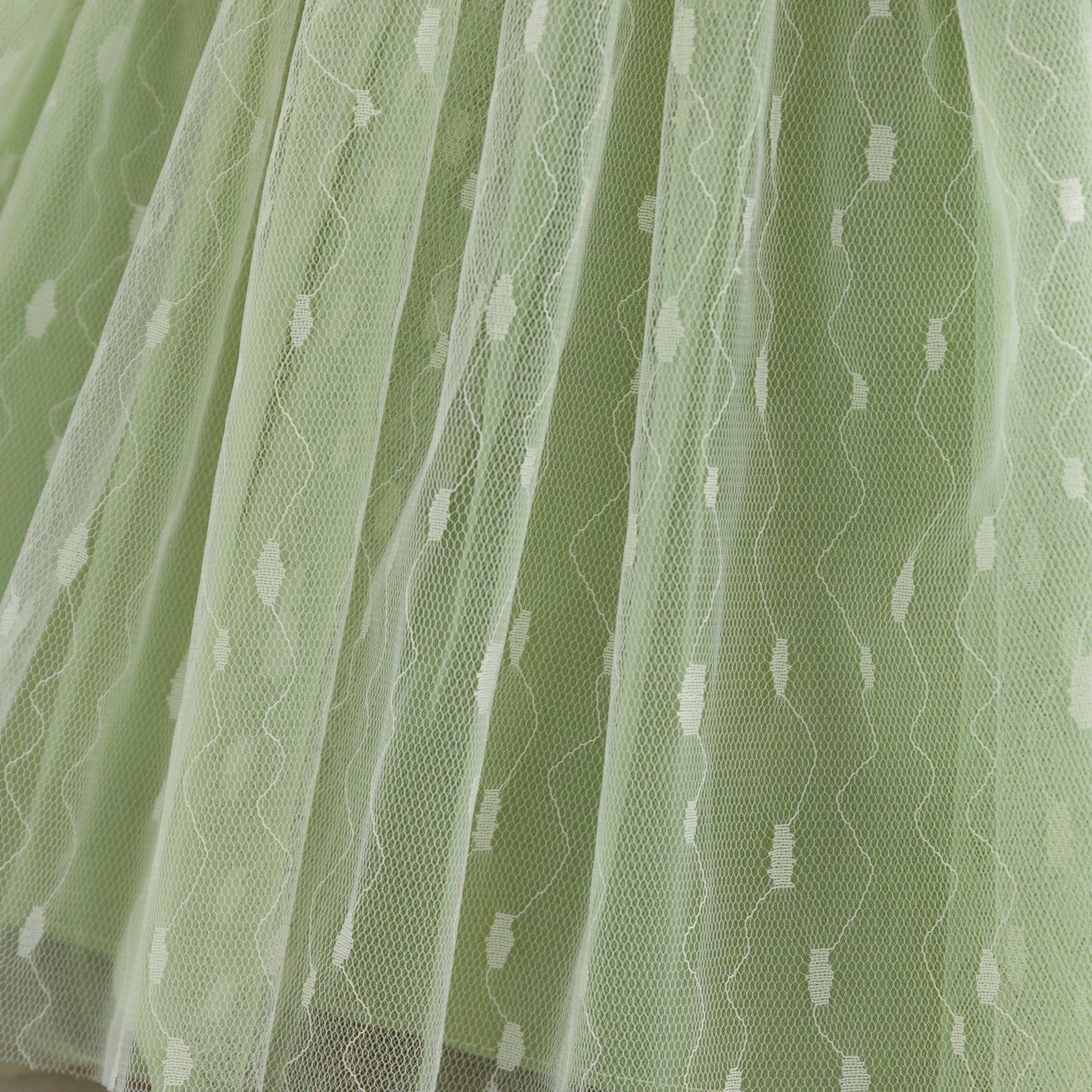 Puffy Tulle Flower Girl Princess Dress with Bow | Cute Bubble Sleeve Toddler Gown
