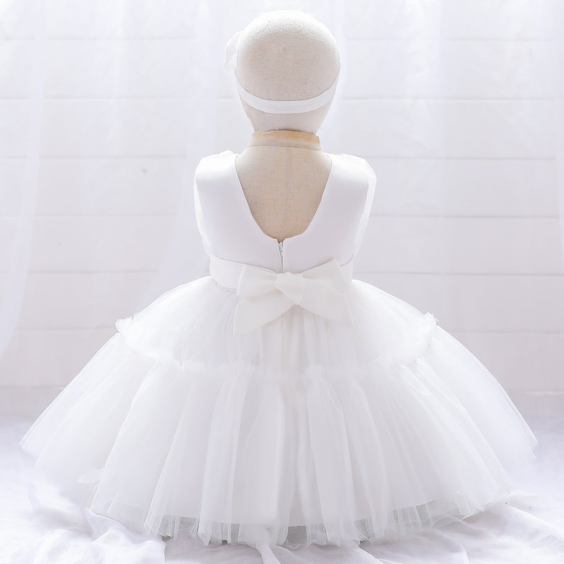 Puffy Tulle Toddler Princess Dress – Tea-Length Party & Flower Girl Gown