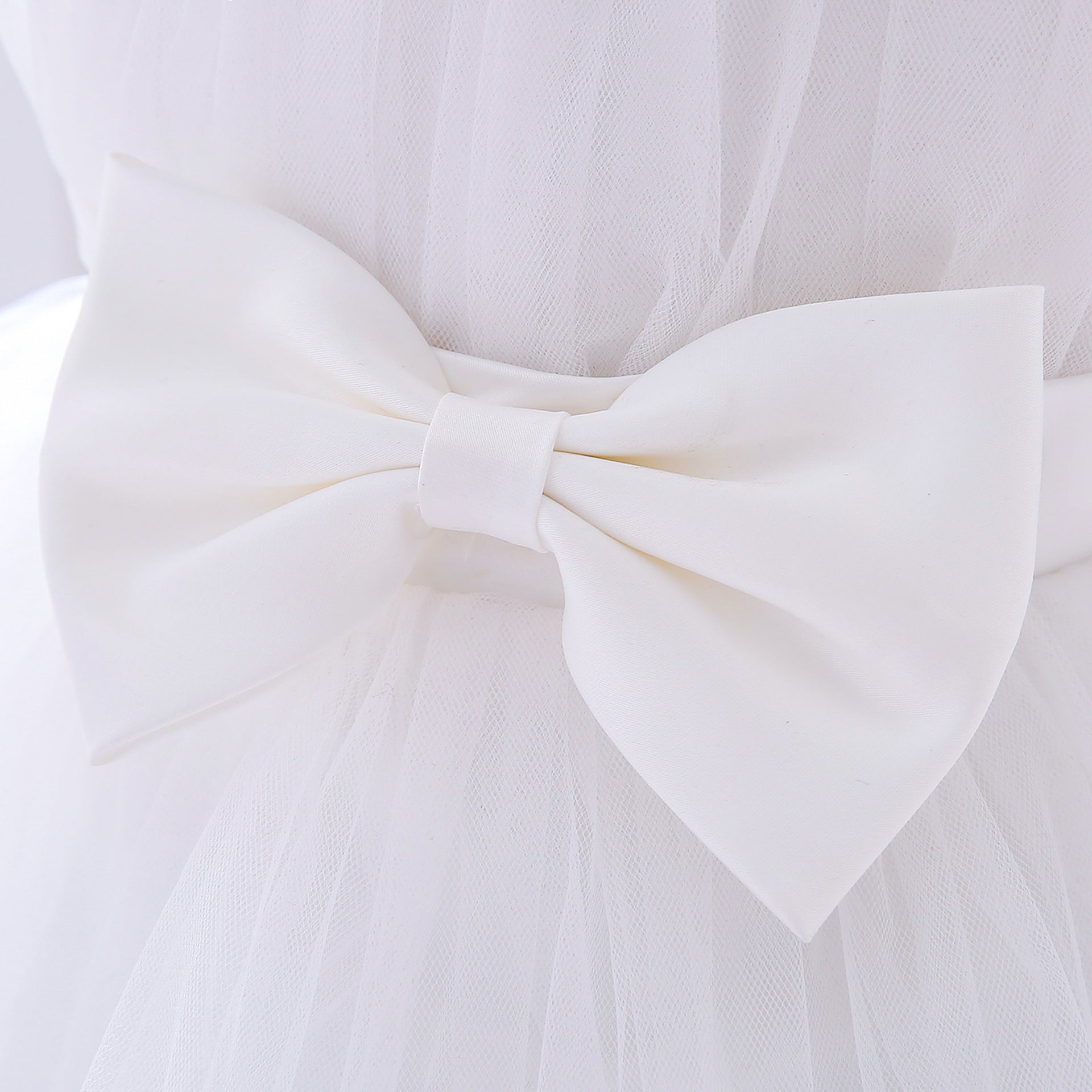 Puffy Tulle Toddler Princess Dress – Tea-Length Party & Flower Girl Gown