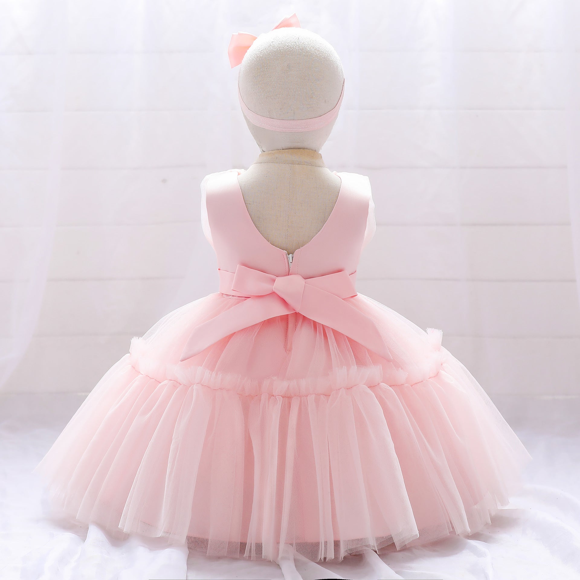 Puffy Tulle Toddler Princess Dress – Tea-Length Party & Flower Girl Gown