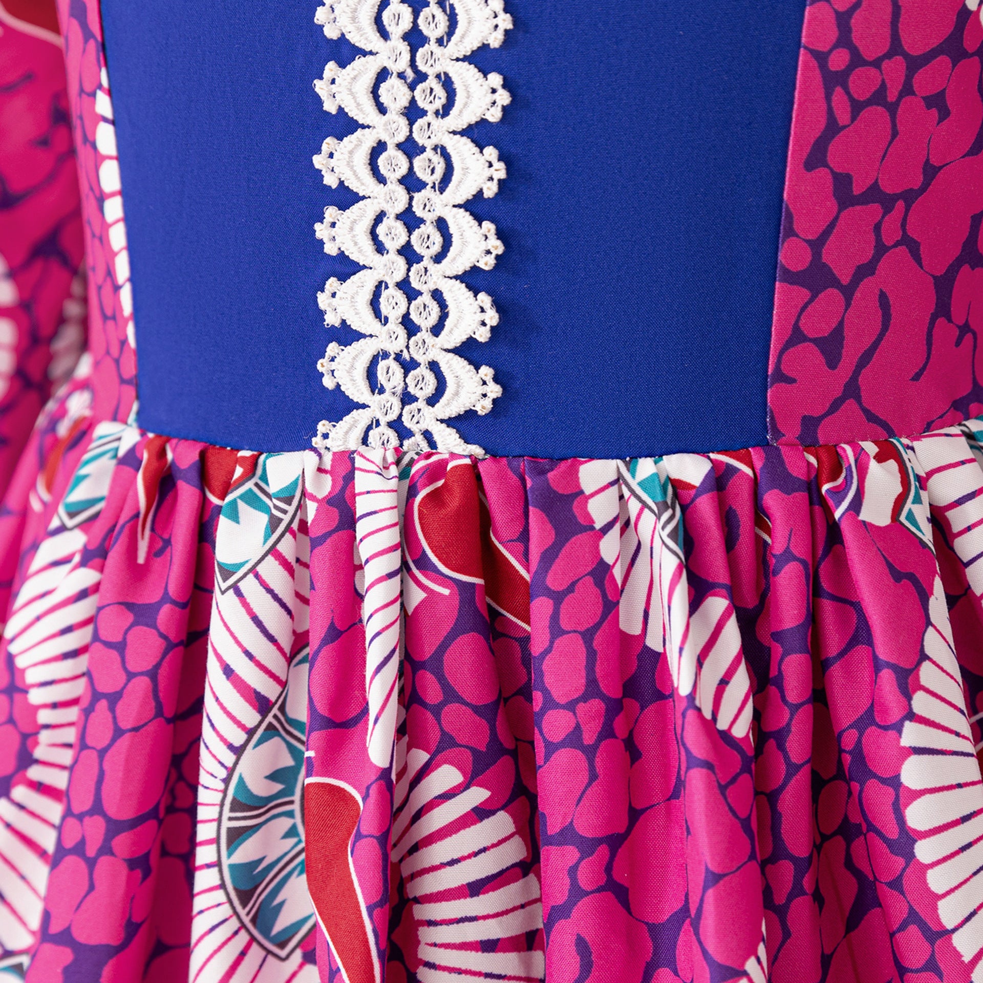 Rose Red Floral Maxi Dress for Girls – Party, Wedding, Festival & Formal Wear