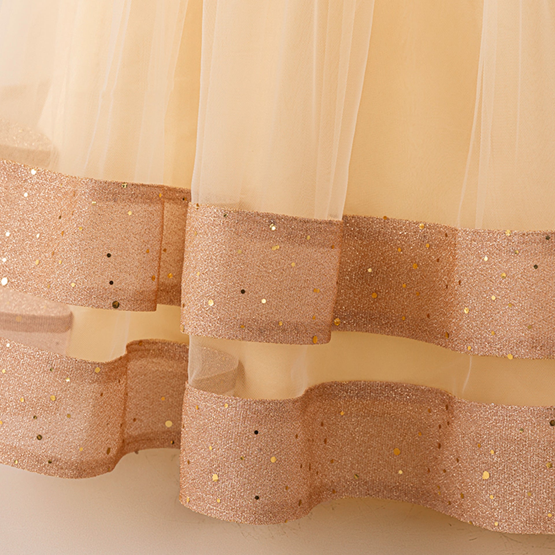 Sequin Bow Maxi Princess Dress for Girls – Party & Flower Girl Gown