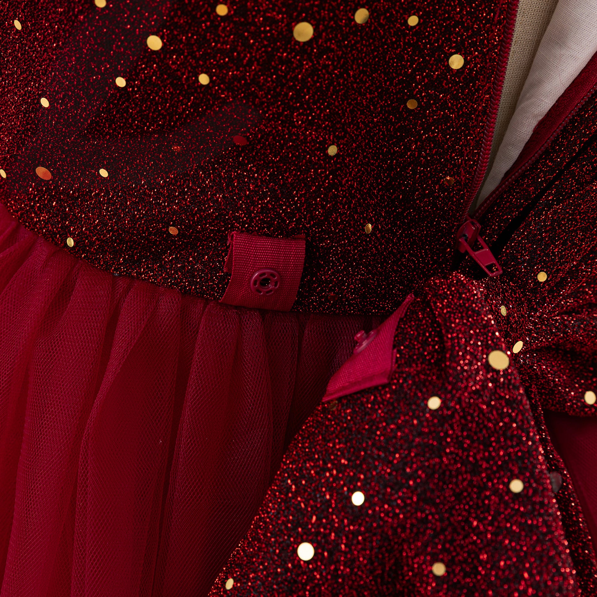Sequin Bow Maxi Princess Dress for Girls – Party & Flower Girl Gown