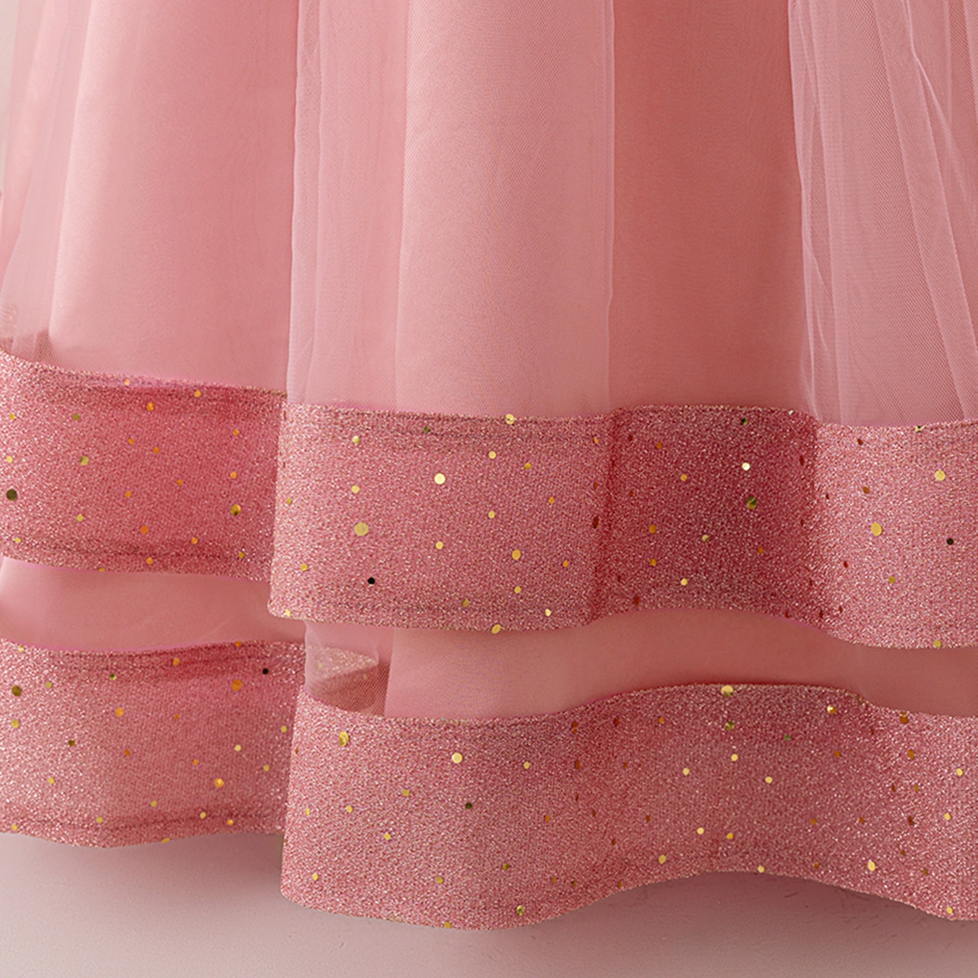 Sequin Bow Maxi Princess Dress for Girls – Party & Flower Girl Gown