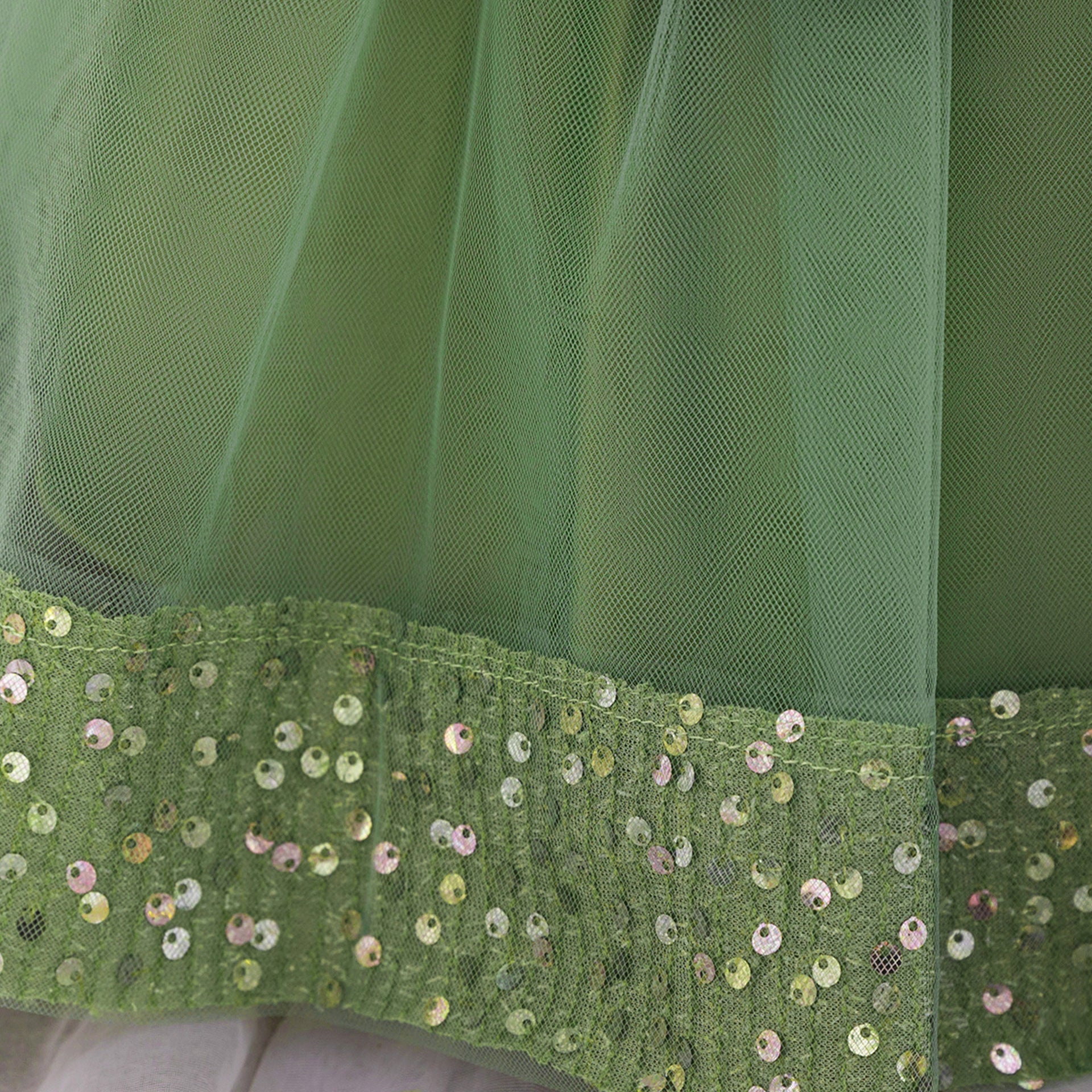 Cute Puffy Mesh Sequin Ball Gown for Toddlers – Party & Flower Girl Dress