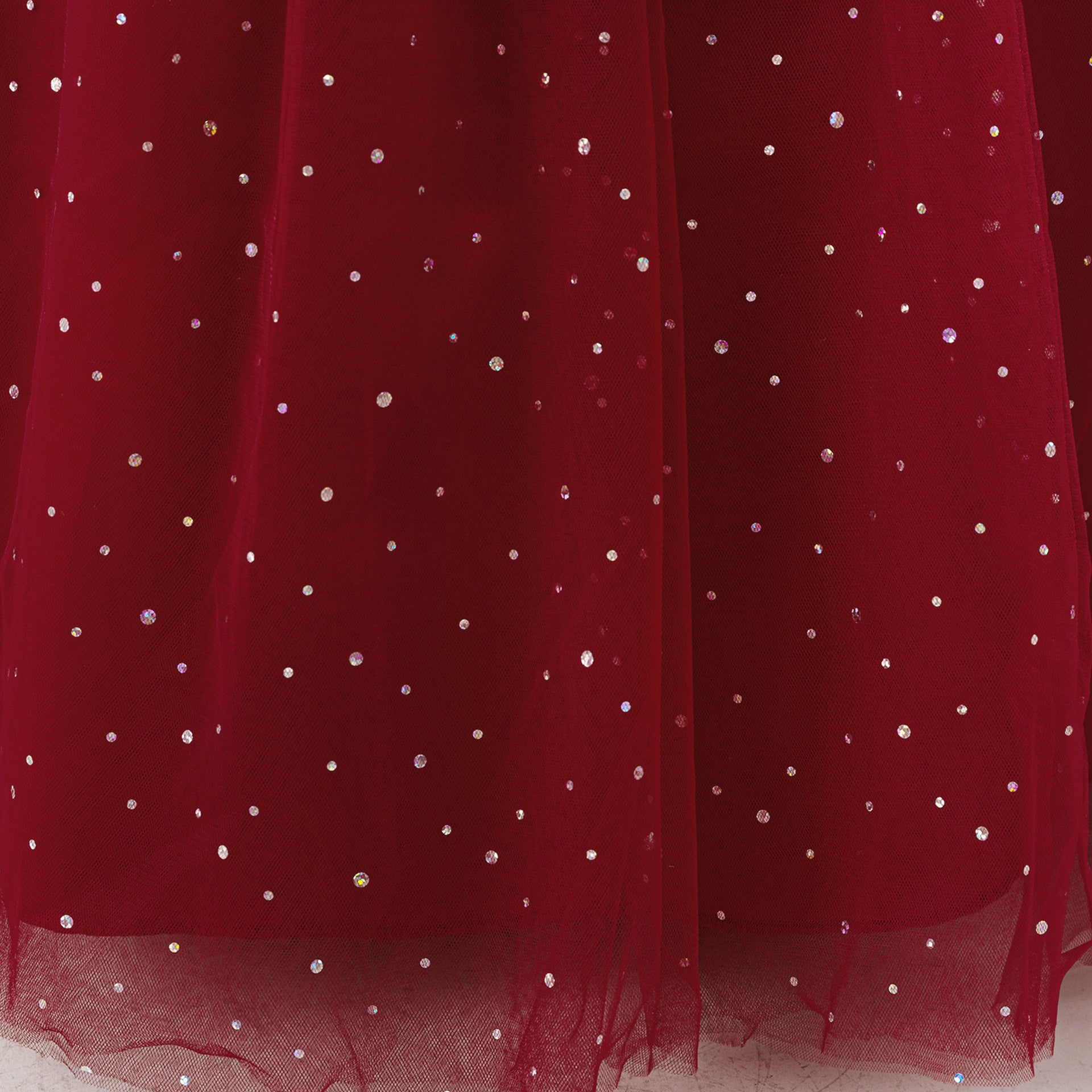 Sequin Bowknot Maxi Dress for Girls – Sparkly Party & Flower Girl Gown