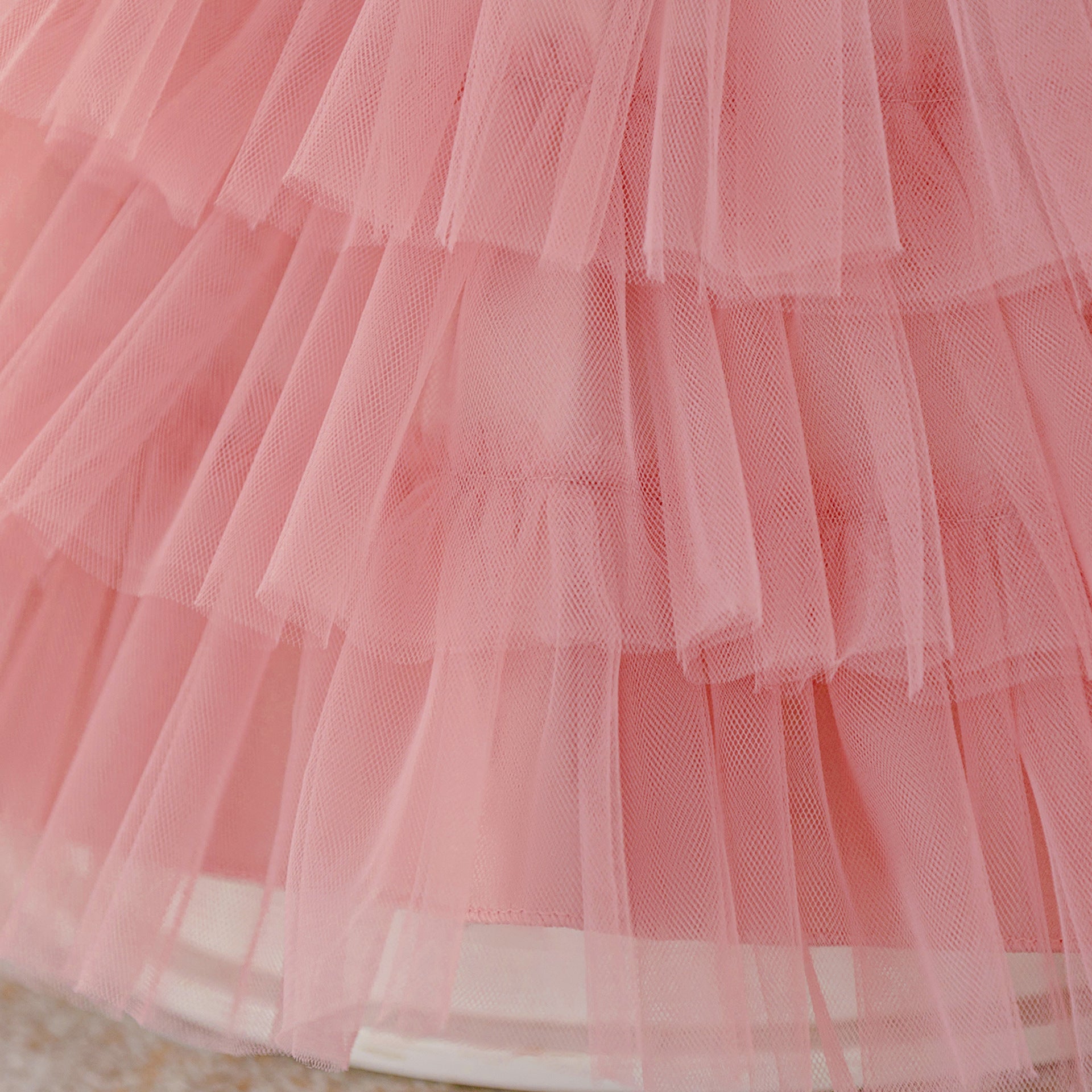 Sequin Princess Ball Gown for Girls – Puffy Sleeve Fairy Dress for Parties & Weddings