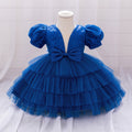 Sequin Puffy Sleeve Princess Ball Gown for Girls