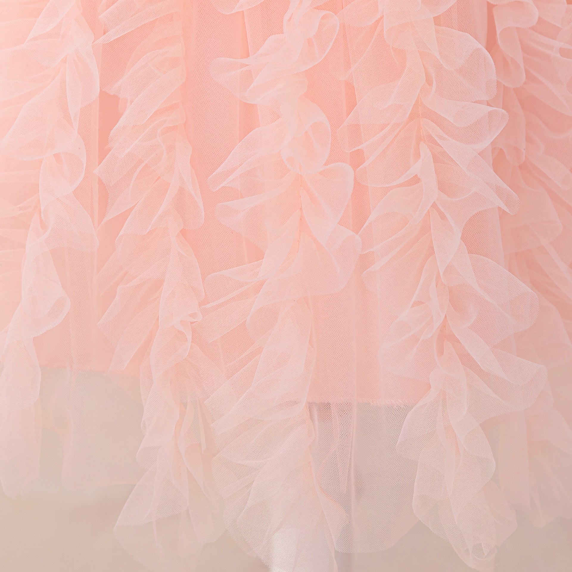 Kids' Sequin Puffy Ball Gown Dress – Tea-Length Flower Girl & Party Wear