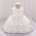 Sequin Tulle Bowknot Puffy Baby Girl Party Dress