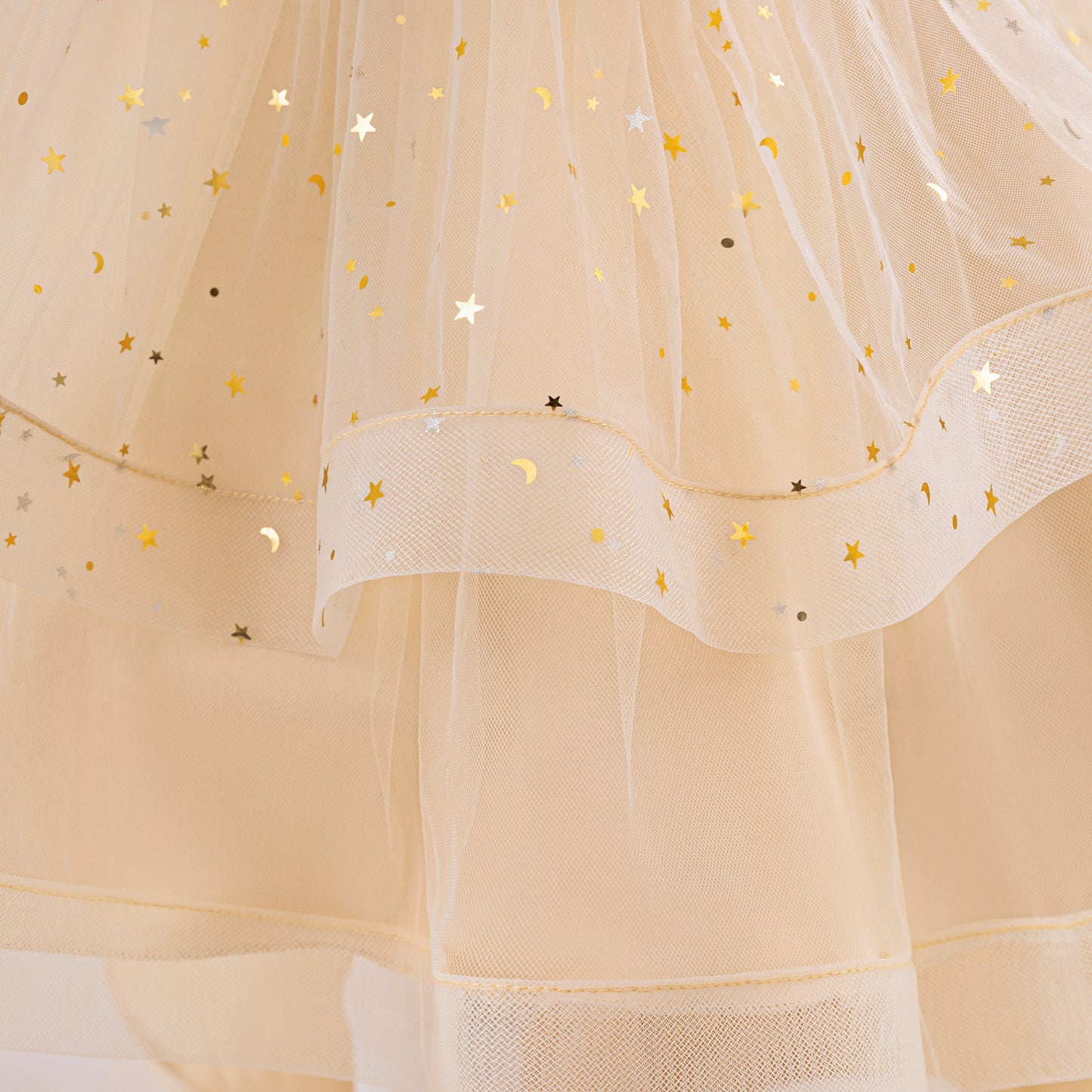 Sequin Tulle Princess Ball Gown for Girls | Puffy High-Low Party Dress