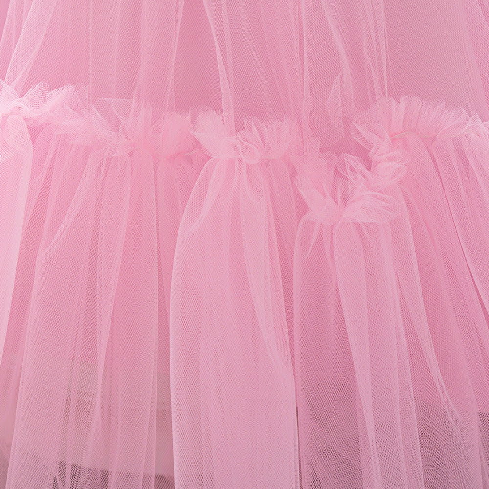 Light Pink Sequin & Tulle Princess Dress for Baby & Toddler Girls – A-Line Tea Length | Party & Wedding