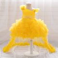 Sequin Tulle Puffy Princess Dress with Detachable Train