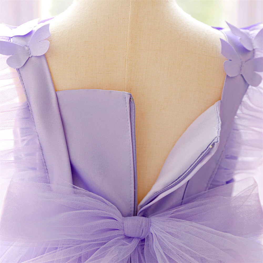 Cute Sequined Tulle A-Line Flower Girl & Party Dress for Kids (Ages 3-10)