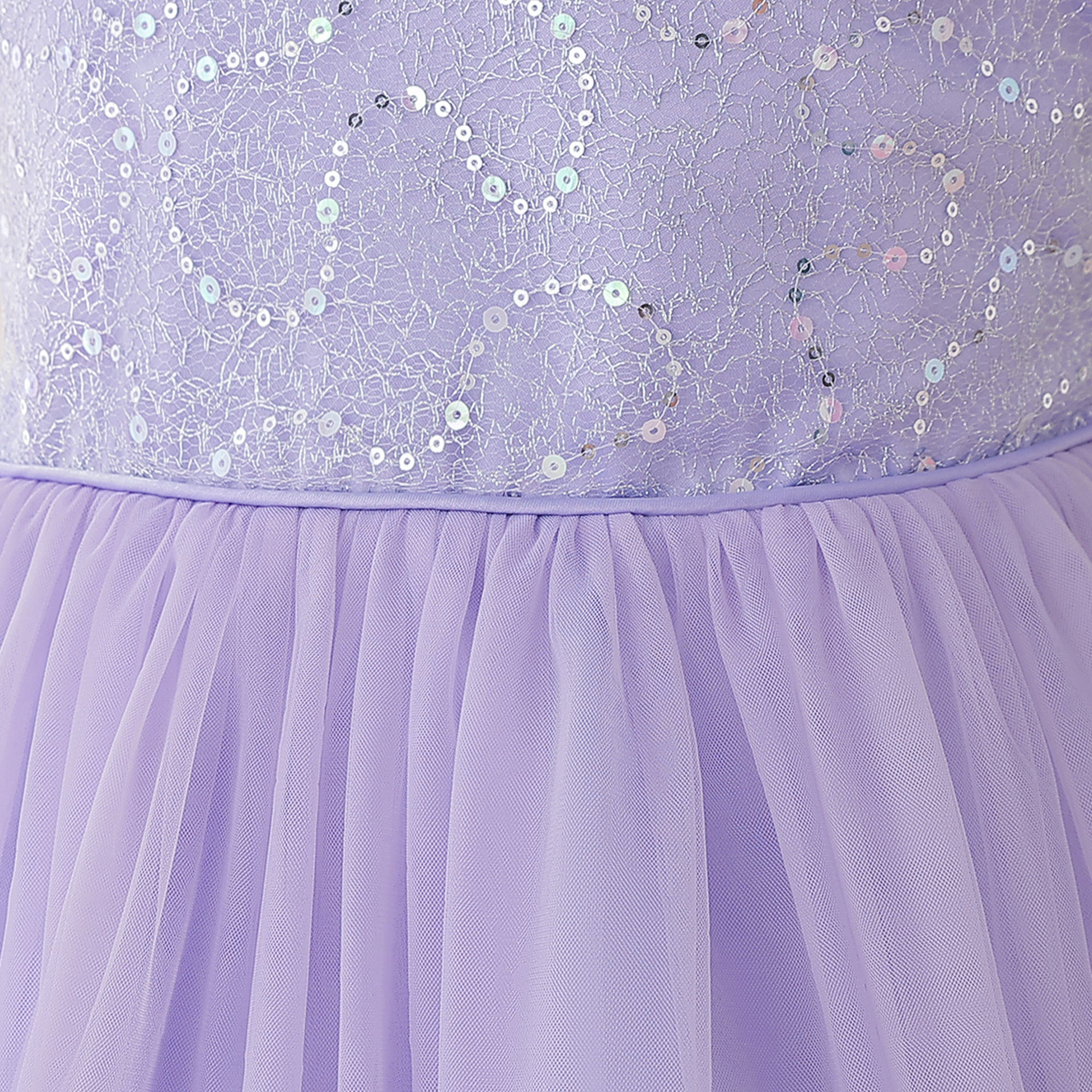 Sparkly Off-Shoulder Tulle Maxi Dress for Girls | Sequined Formal Party Gown