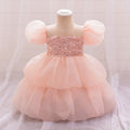 Sweetheart Neck Sequin Puffy Ball Gown for Girls