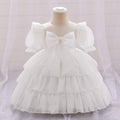 Tiered Tulle Bowknot Princess Dress for Baby Girls