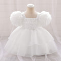 Toddler Princess Fairy Tulle Dress with Puff Sleeves