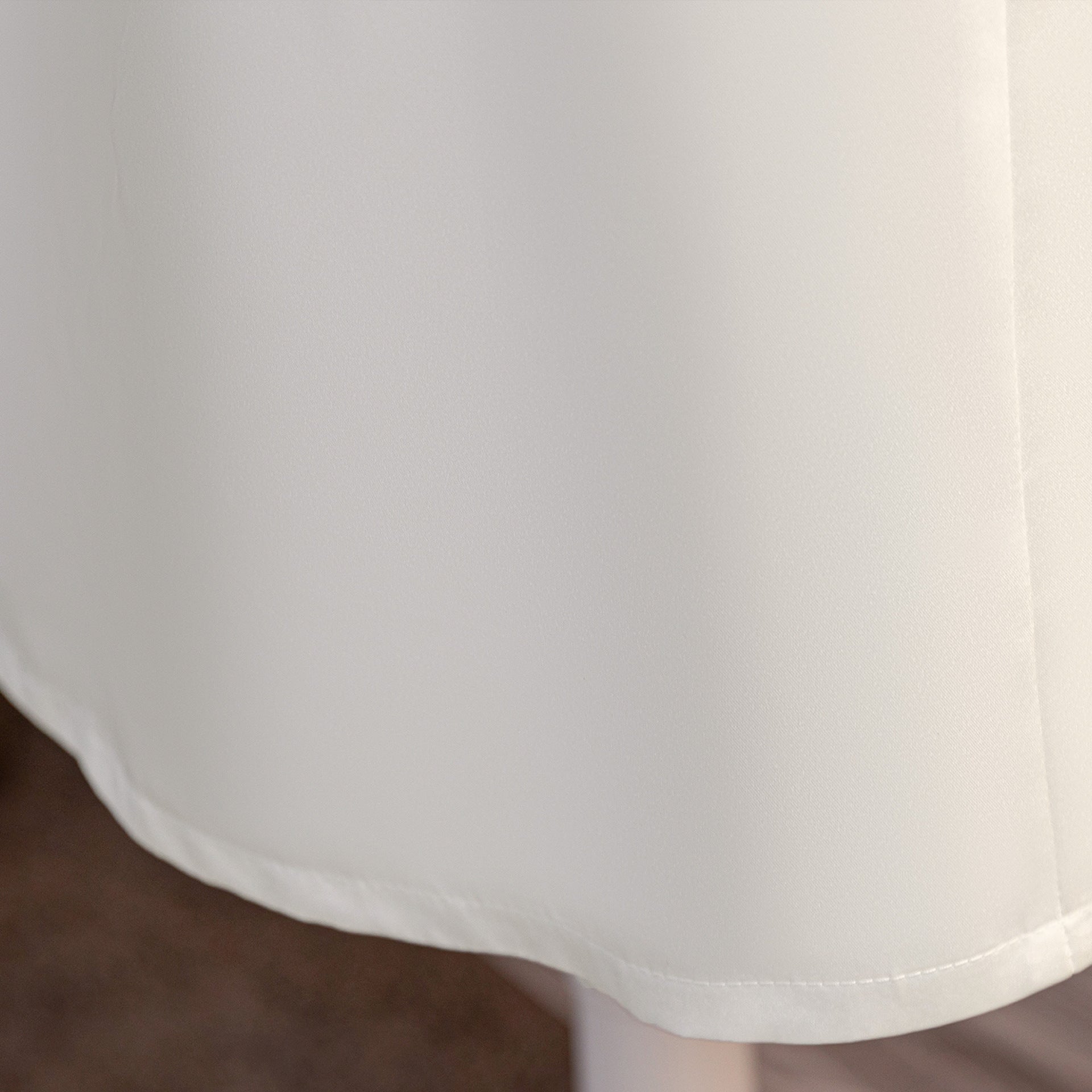White A-Line Flower Girl Dress – Satin Princess Dress with Bows & Ruffles